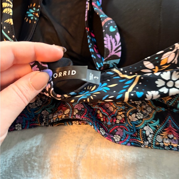 Torrid Multicolor Medallion Swim Top - Picture 6 of 8